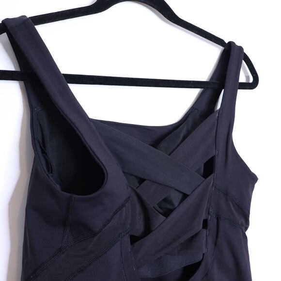 LULULEMON Crisscross Back Mesh Tank Top Black Training Active Women's 8 - Picture 6 of 7
